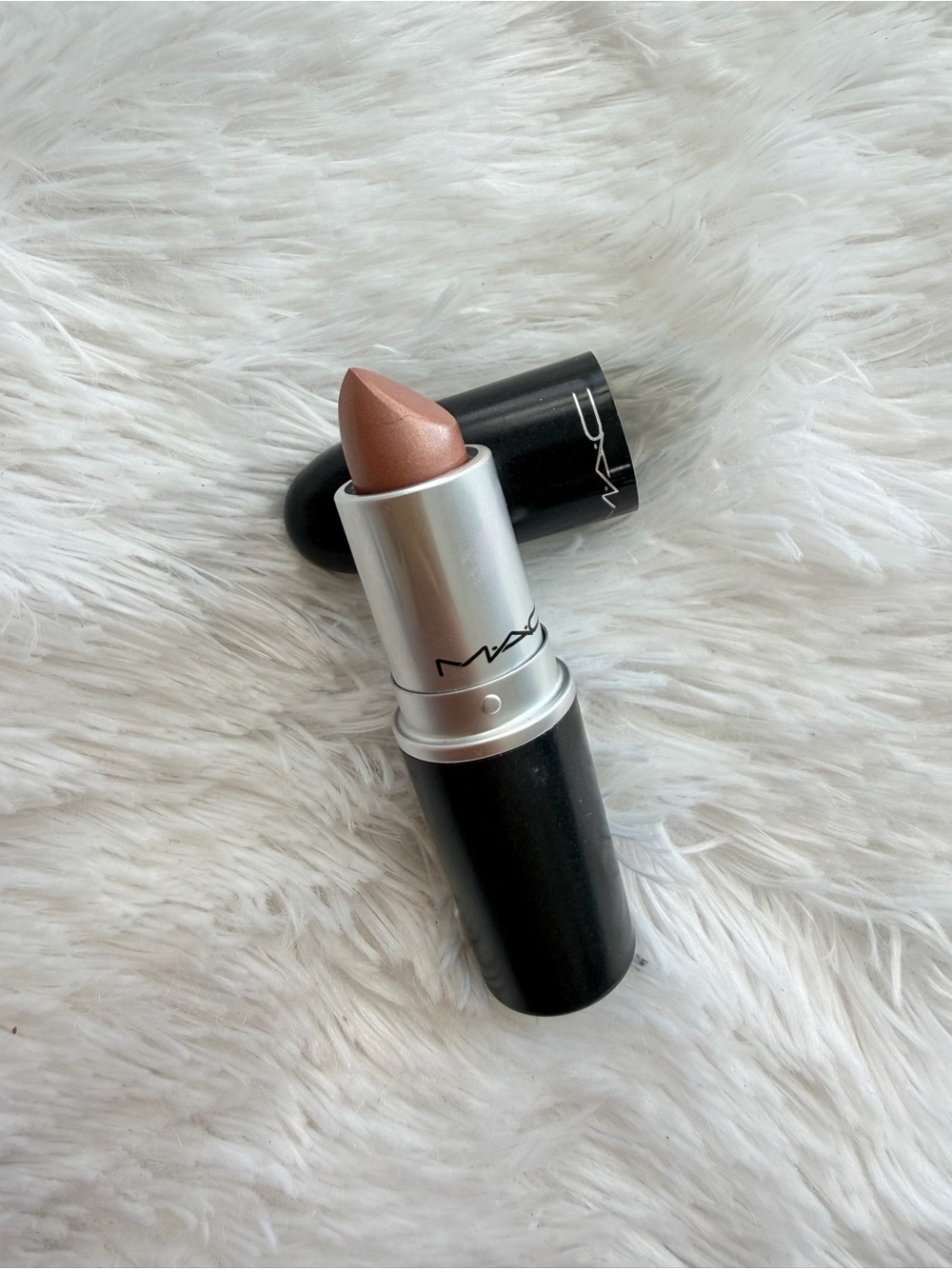 MAC Cosmetics Nude brown frost Lipstick- “by design”